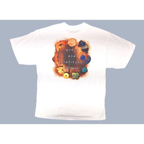 Vintage Olivia Newton-John Grace Gratitude Tour T Shirt White Men Large New ON-J - Picture 2 of 5